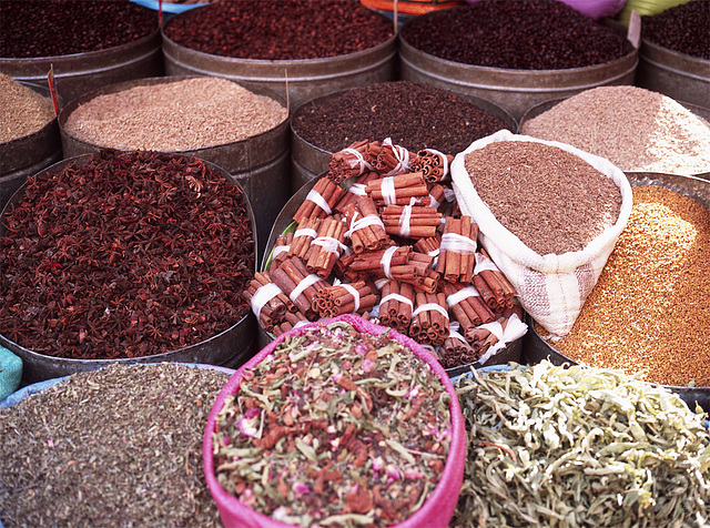 spices,in the Souks of Marrakech