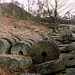 Abandoned grindstones