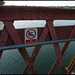 no swimming on the bridge