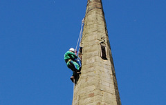 Ashover Church and Steeplejack, Derbyshire