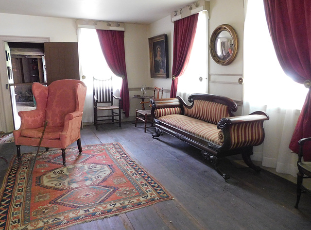 The Parlor in the Hewlett House in Old Bethpage Village, August 2022