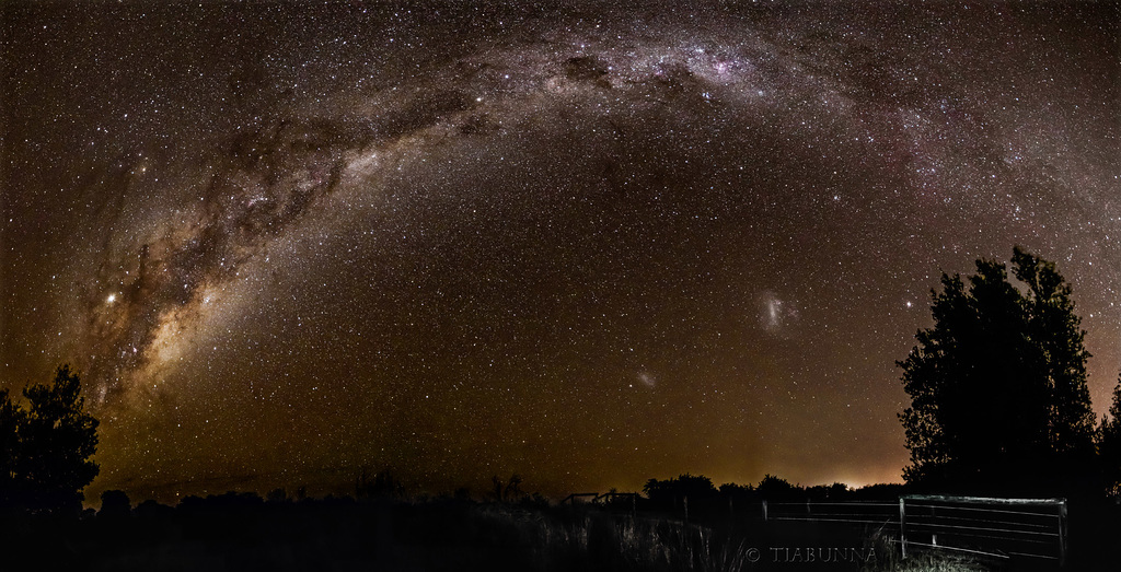 Milky Way with fence