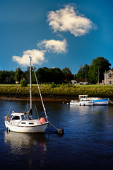 Yacht on the River Leven
