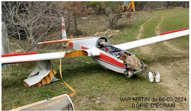 Crash à Claviers (Var)!