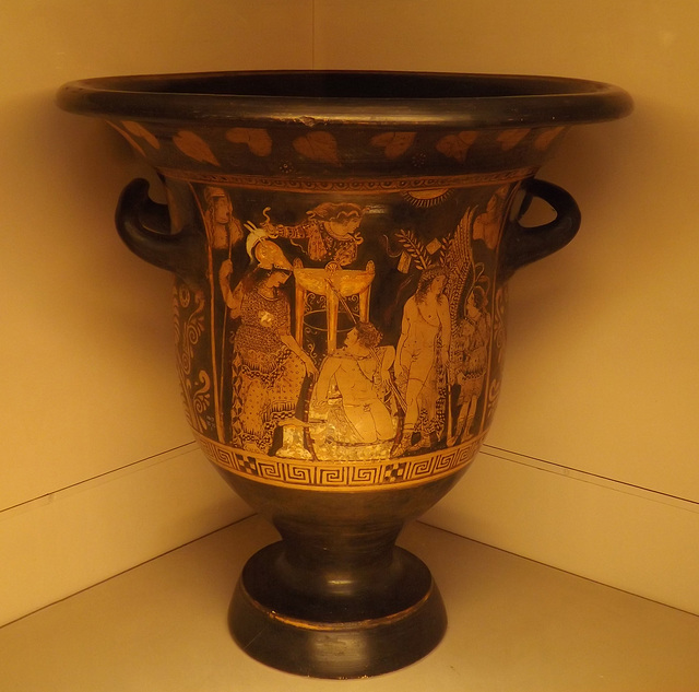 Red-Figure Bell Krater with Orestes at Delphi in the British Museum, May 2014