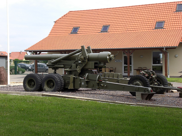 Artilleriekanone 205mm der Amerikanischen Armee in Hatten im Elsass