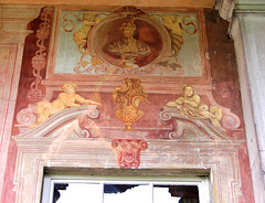 Painted Decoration by Borgnis within Eastern Portico, West Wycombe Park, Buckinghamshire