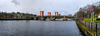 Dumbarton Bridge and the River Leven at High Tide