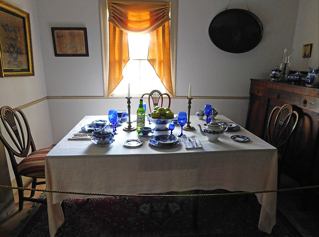 The Dining Room in the Hewlett House in Old Bethpage Village, August 2022