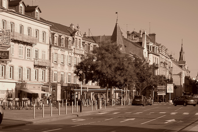 BELFORT: Place Corbis ( Sépia ).