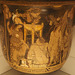 Detail of a Red-Figure Bell Krater with Orestes at Delphi in the British Museum, May 2014