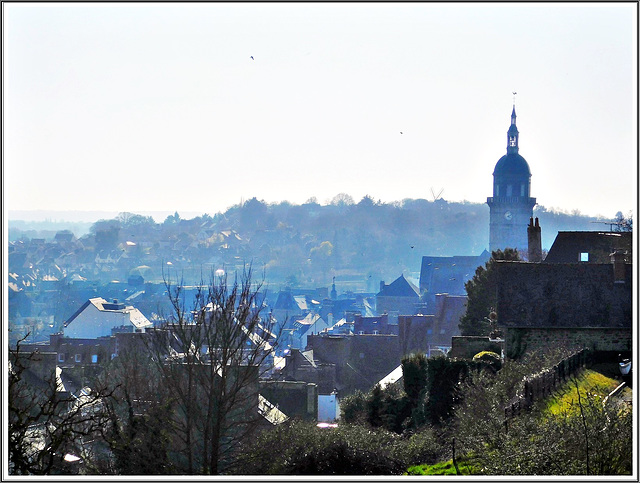 Vue depuis la collégiale Notre Dame à Lamballe (22)