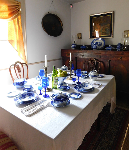 The Dining Room in the Hewlett House in Old Bethpage Village, August 2022