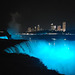 Niagara Falls lights at night