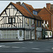 half-timbered corner shop