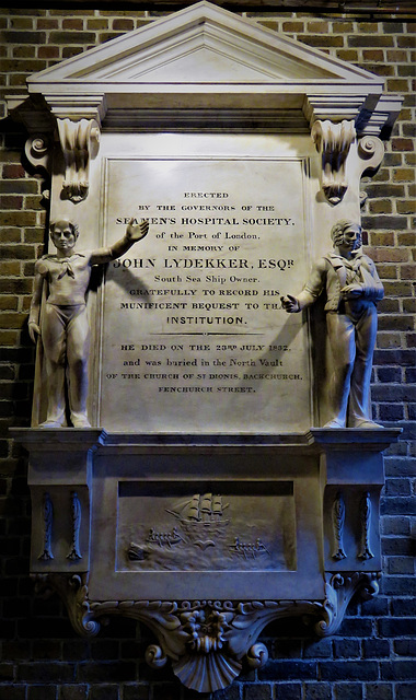 lydekker memorial, museum of london docklands