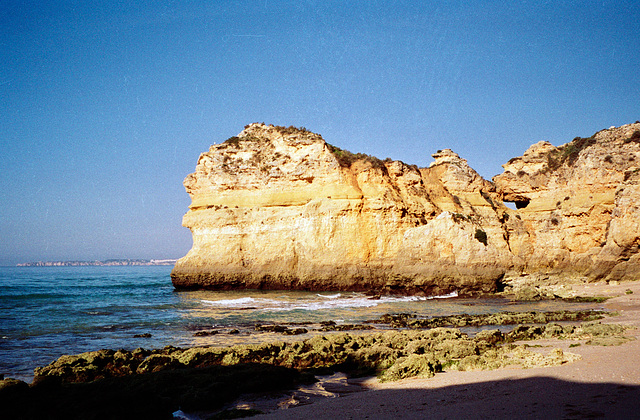 Limestone cliffs at Alvor (Scan from 1999)