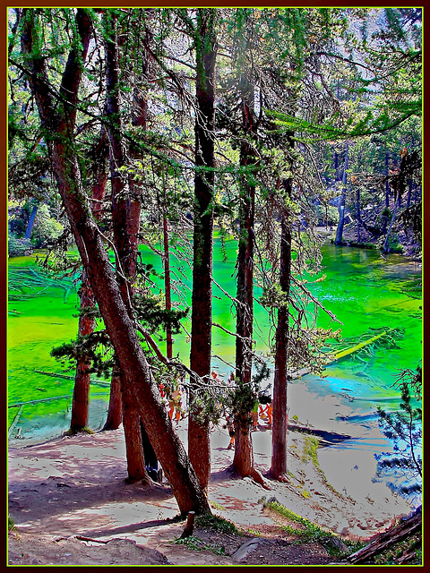 Il lago Verde in Valle Stretta