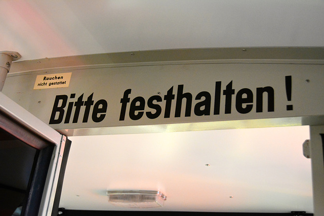 Leipzig 2015 – Straßenbahnmuseum – Bitte festhalten!