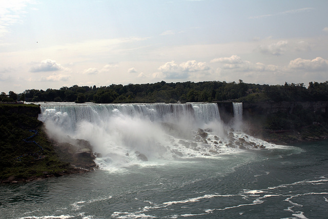 American falls from the Canadian side