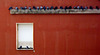 wall with visitors