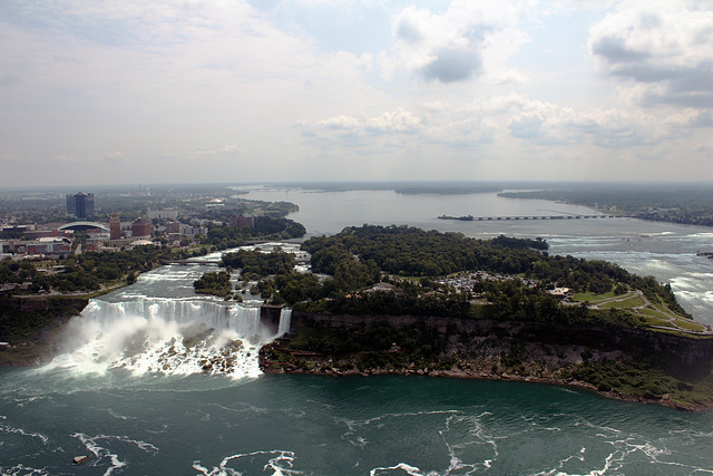 American falls from the Canadian tower American falls from the Canadian tower