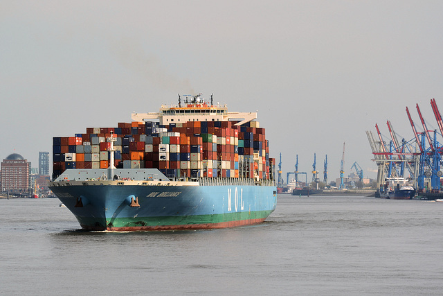 Containerschiff "MOL BRILLIANCE" Hong Kong (PiP)