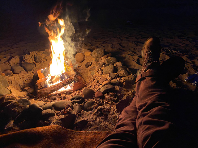 Beach fire