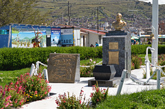 Peru, Puno, The Monument to Admiral Miguel Grau