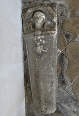 castor church, hunts (37) tomb effigy of c13 priest