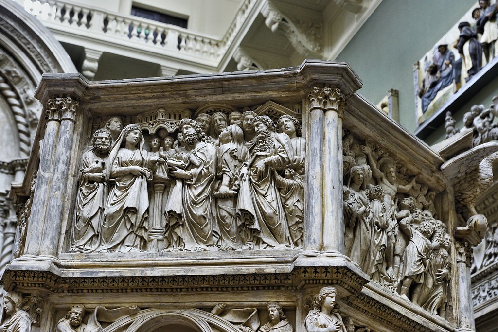 The Pulpit from Pisa Cathedral – Weston Cast Court, Victoria and Albert Museum, South Kensington, London, England
