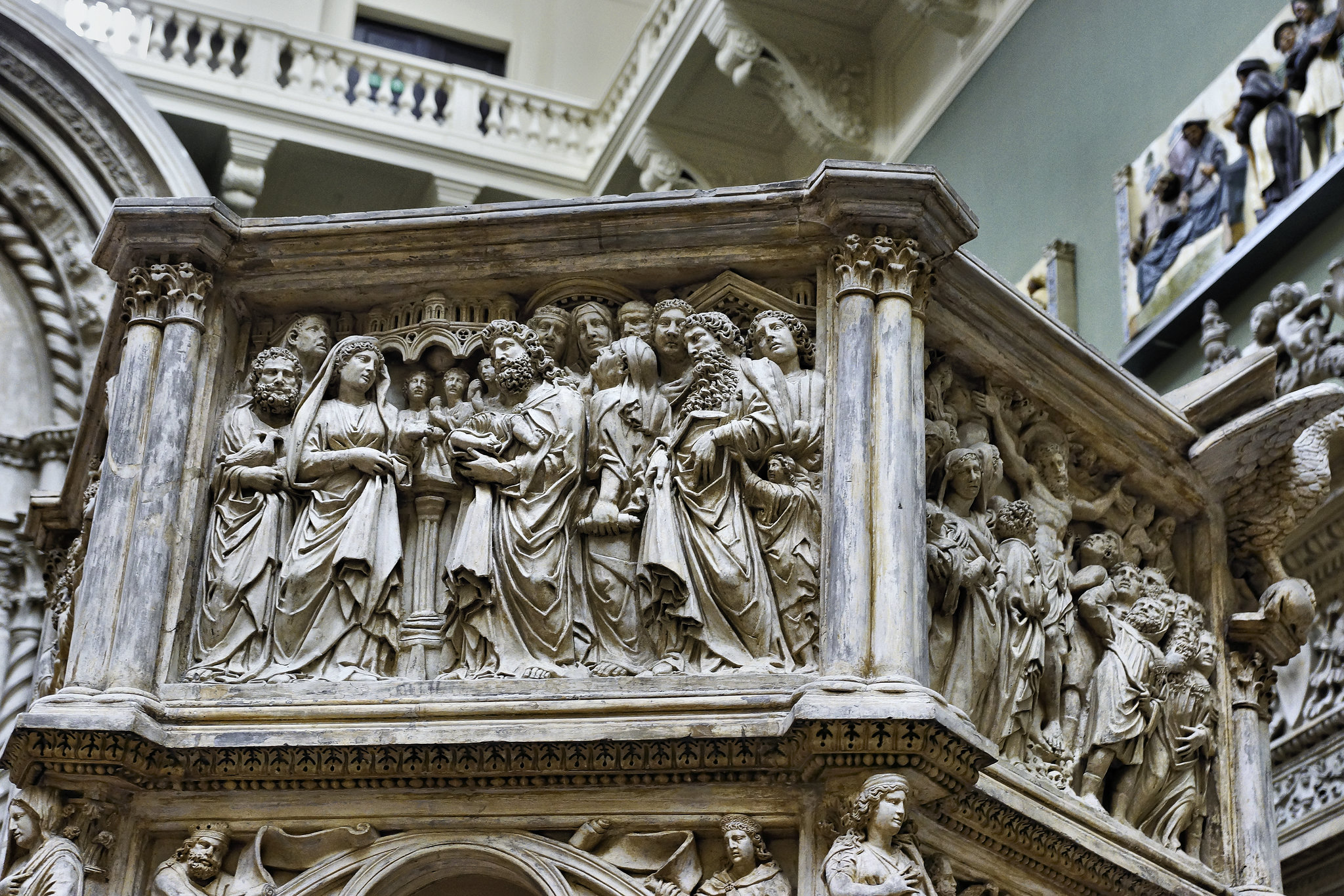 The Pulpit from Pisa Cathedral – Weston Cast Court, Victoria and Albert Museum, South Kensington, London, England