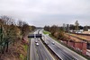 Autobahn A43, Blick von der Brücke Rottbruchstraße (Herne) / 8.04.2023