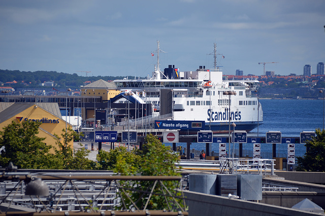 An der Fährstation in Helsingör Dänemark