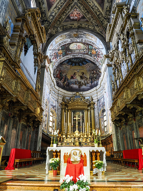 Monastero di San Giovanni Evangelista - Presbiterio.