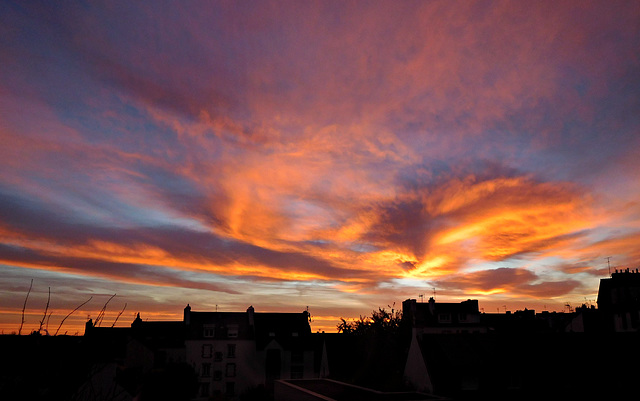 ciel au lever du soleil