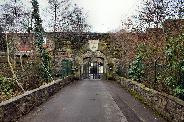 Tor von Haus Scheppen (Essen-Fischlaken) / 4.02.2017