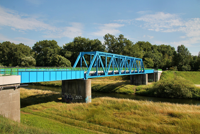 Alte Zechenbahnbrücke über der Lippe (Hervest-Dorsten) / 19.07.2020