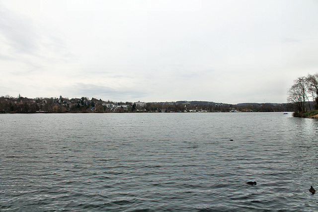 Blick über den Baldeneysee nach Heisingen (Essen-Fischlaken) / 4.02.2017