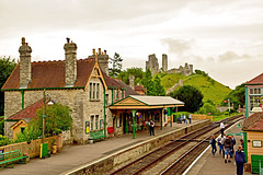 Corfe Castle Railway Station.