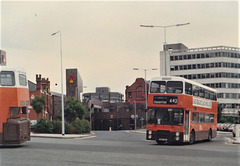 Greater Manchester Transport buses in Rochdale – 1 Aug 1985 (23-12)