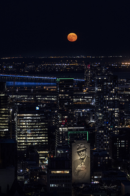 Pleine lune sur Montréal