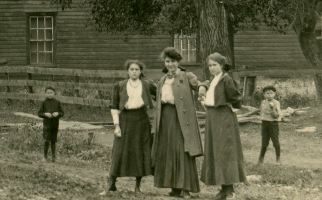 The Teacher and the Scholars, Weedville, Pa., Nov. 12, 1906 (Detail)