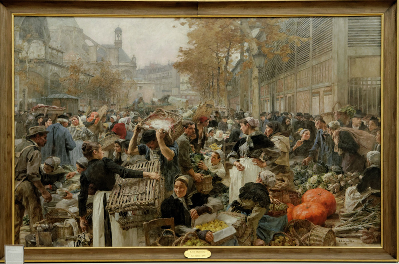 "Les Halles" - Léon Lhermitte (1895)