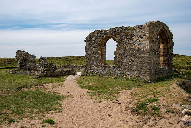 The ruined church of Saint Dwynwen, Ynys Llanddwyn, Anglesey2