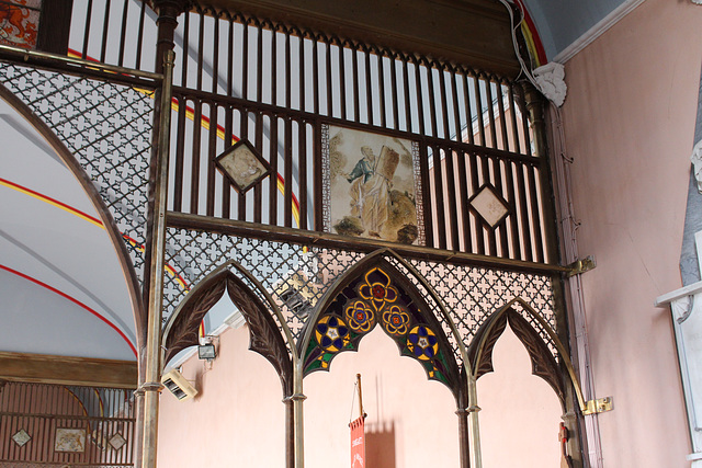 Detail of screen, St Margaret's Church, Thorpe  Market, Norfolk