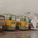 Stagecoach (ex Alder Valley) buses in Aldershot bus station - 2 Dec 1992 (183-19A)
