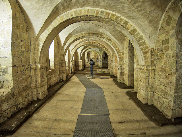 Below Winchester Cathedral