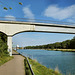 Die Hammer-Weg-Brücke über dem Wesel-Datteln-Kanal (Dorsten) / 19.07.2020