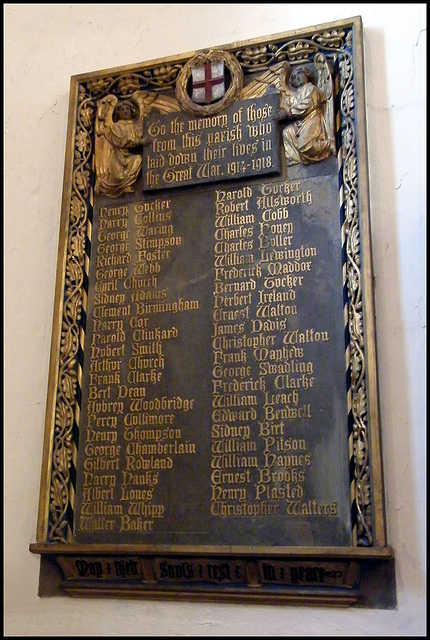 war memorial plaque